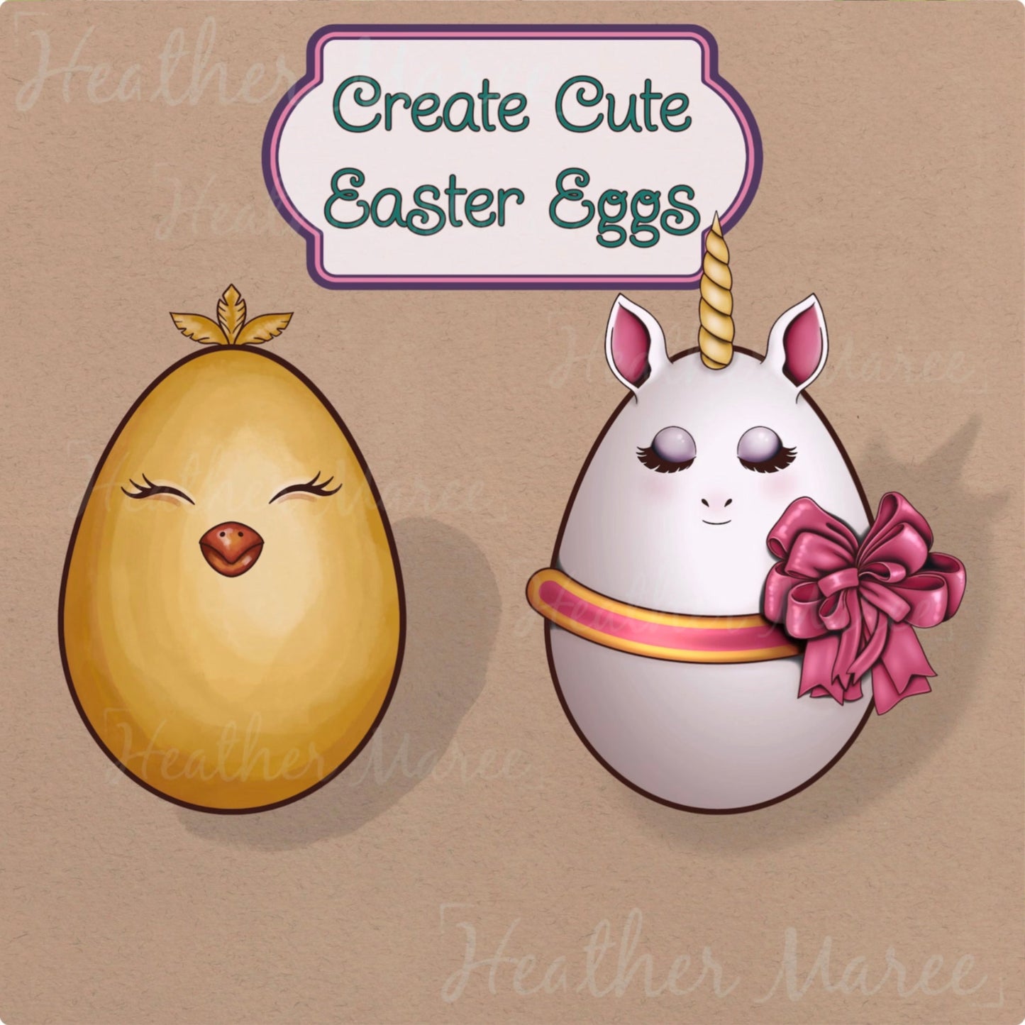'Build Your Own' Easter Egg | Procreate Stamp Brushes
