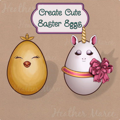 'Build Your Own' Easter Egg | Procreate Stamp Brushes