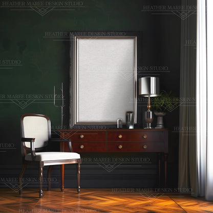 Vertical Silver Frame Mockup