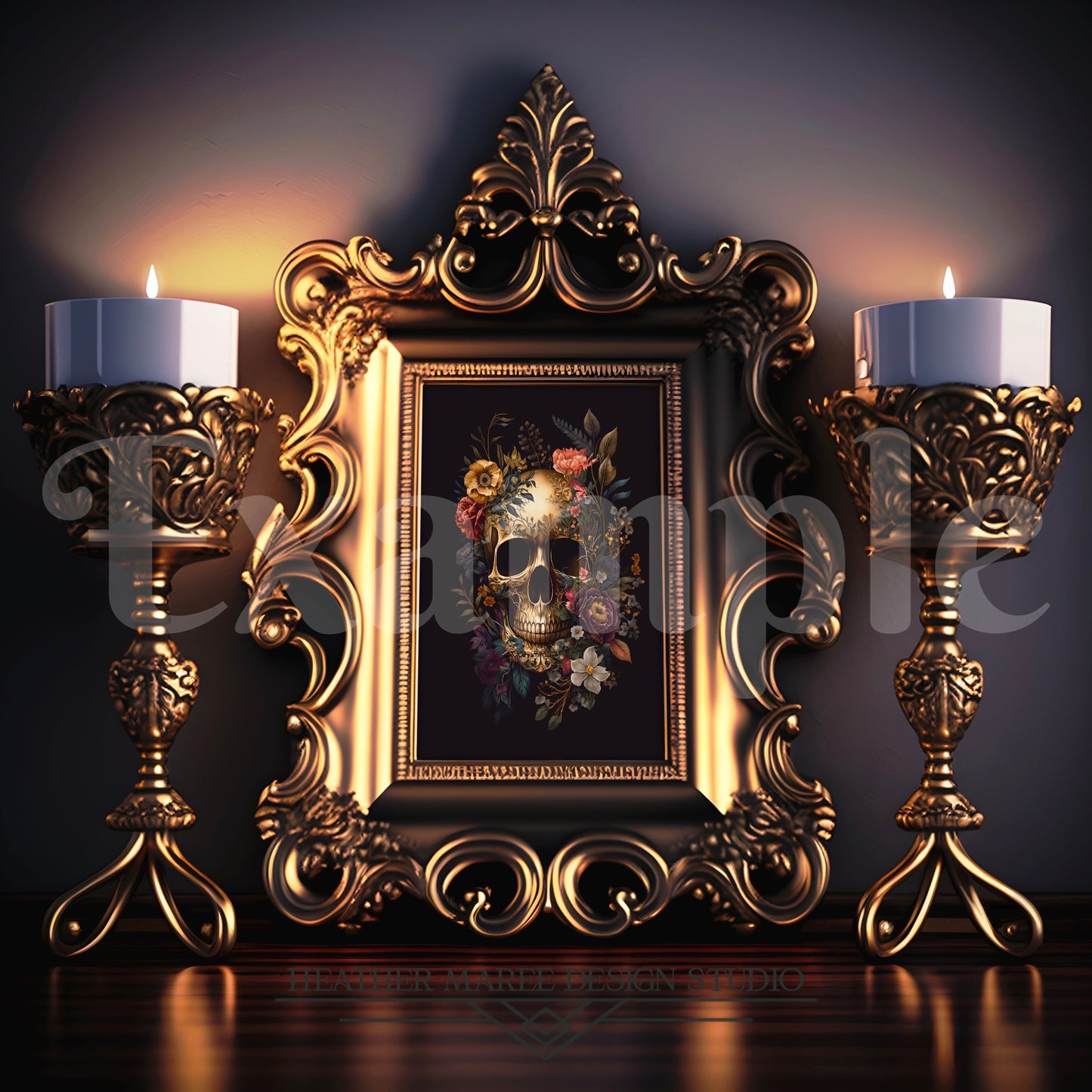 Gothic Bronze Frame Mockup