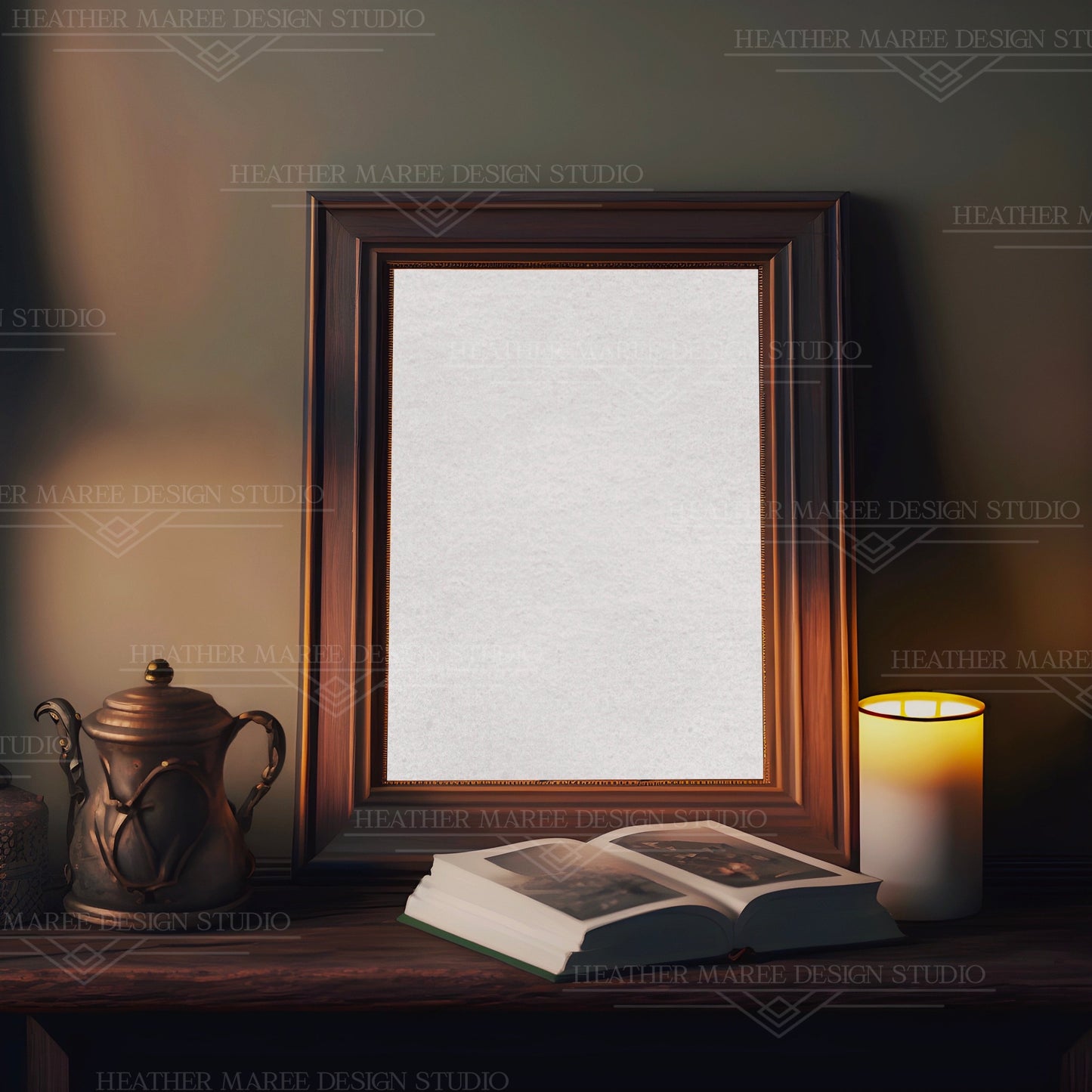 Simple Wooden Frame Mockup