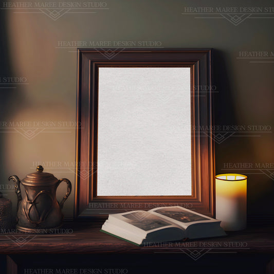 Simple Wooden Frame Mockup