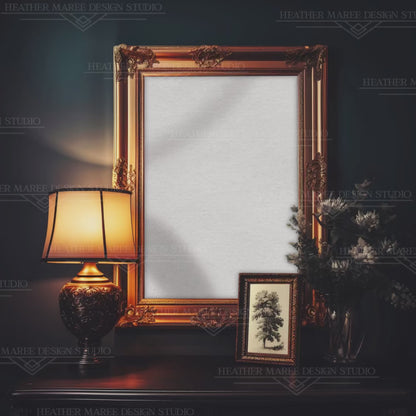 Moody Vintage Vertical Frame Mockup